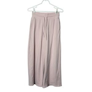 Gilly Hicks Pink Waffle Knit Wide Leg Pull On Pants XXS